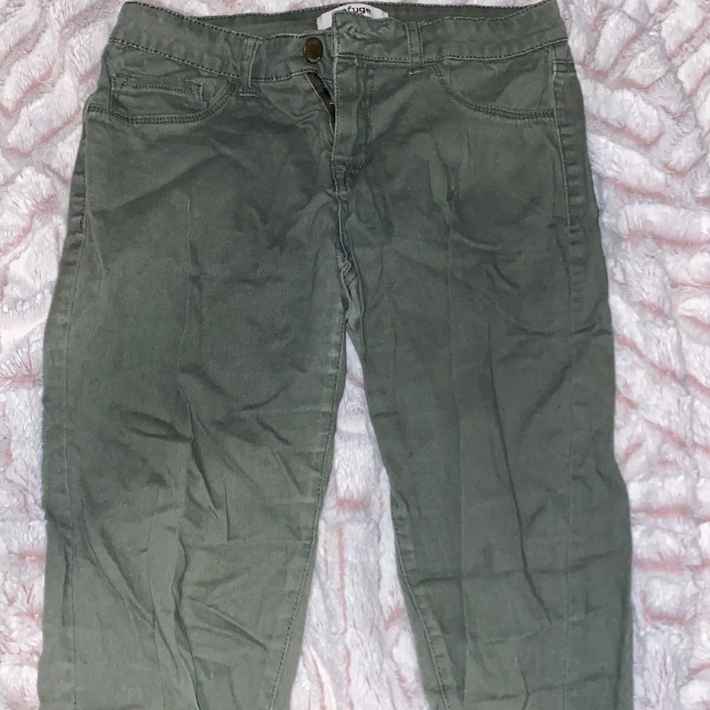 Charlotte Russe Jeggings size 6 olive green